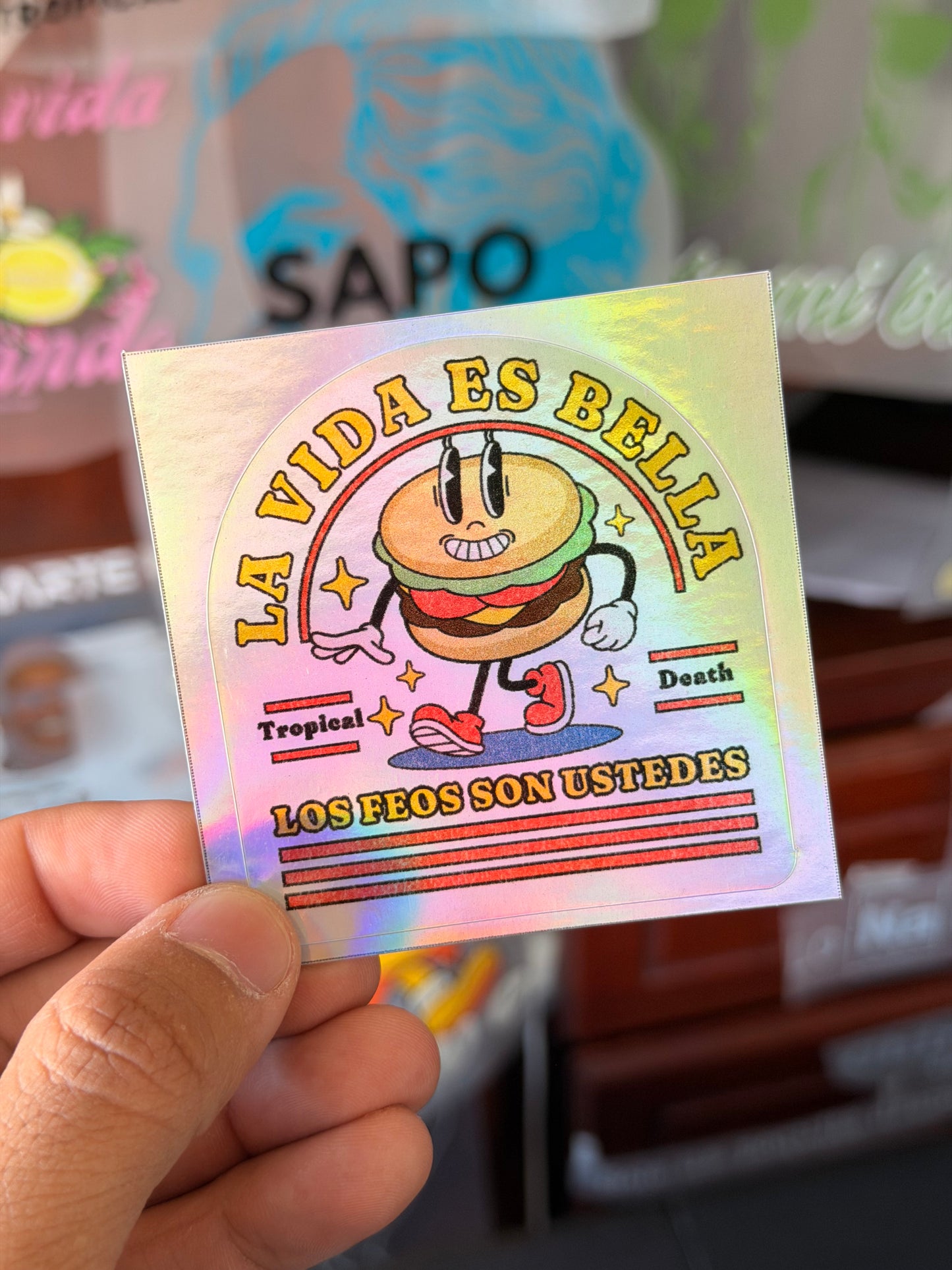 Sticker La Vida Es Bella Los Feos Son Uds