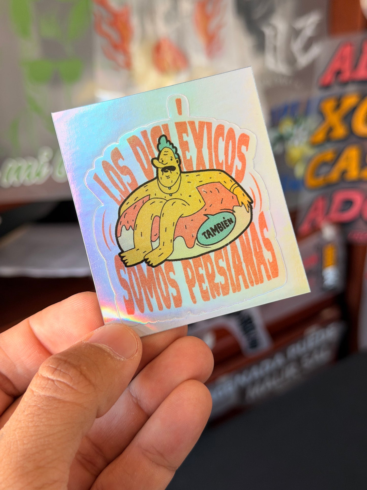 Sticker Los Disléxicos También Somos Persianas