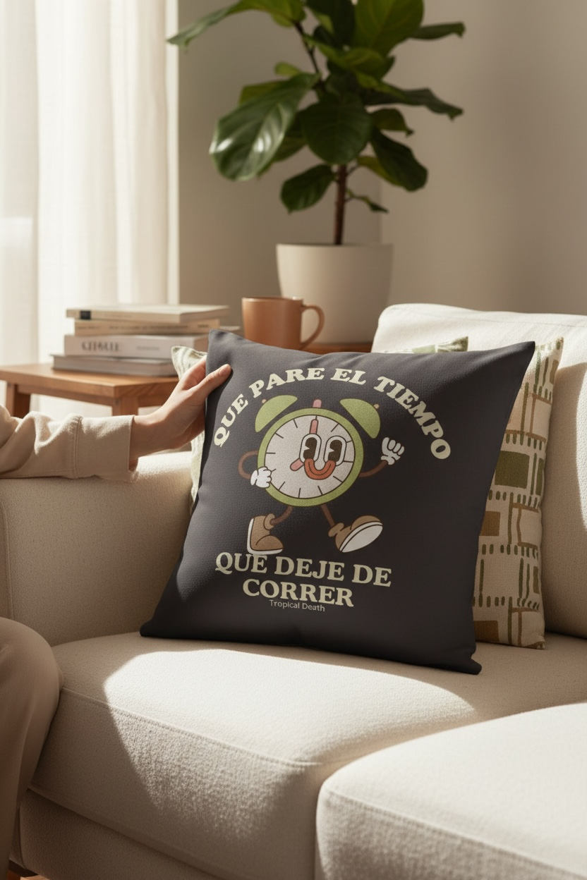 Cojín inQue Pare El Tiempoo