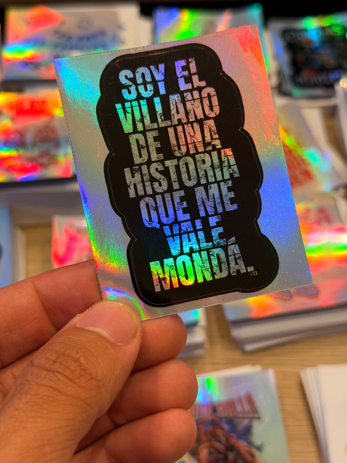 Sticker Soy El Villano De Una Historia Que Me Vale Mondá