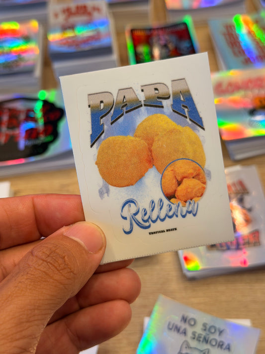 Sticker Papa Rellena