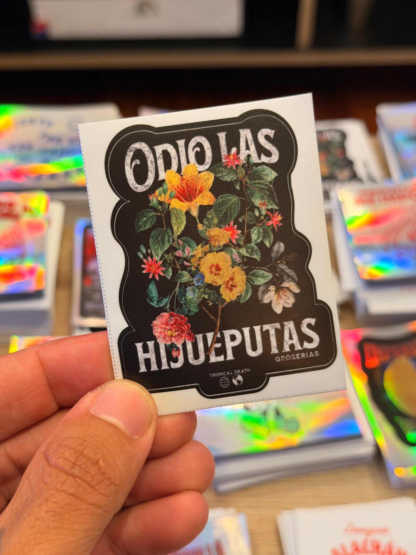 Sticker Odio Las Hijueputas Groserías