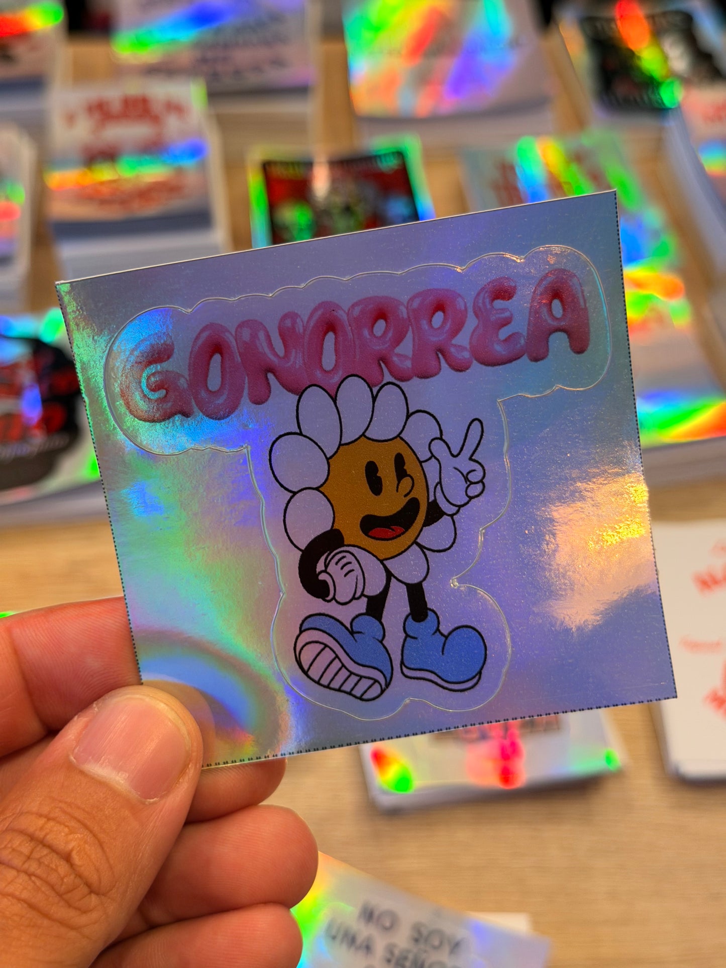 Sticker Gonorrea Flor