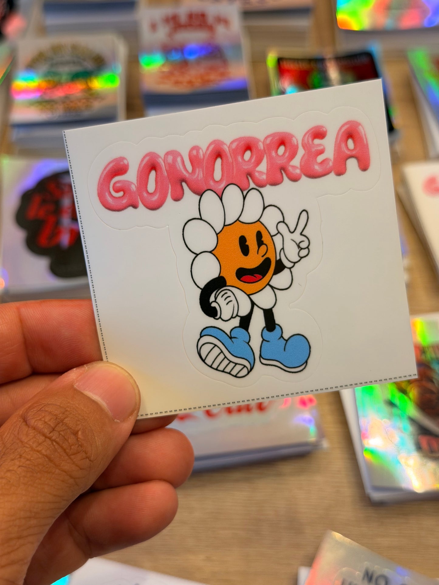 Sticker Gonorrea Flor
