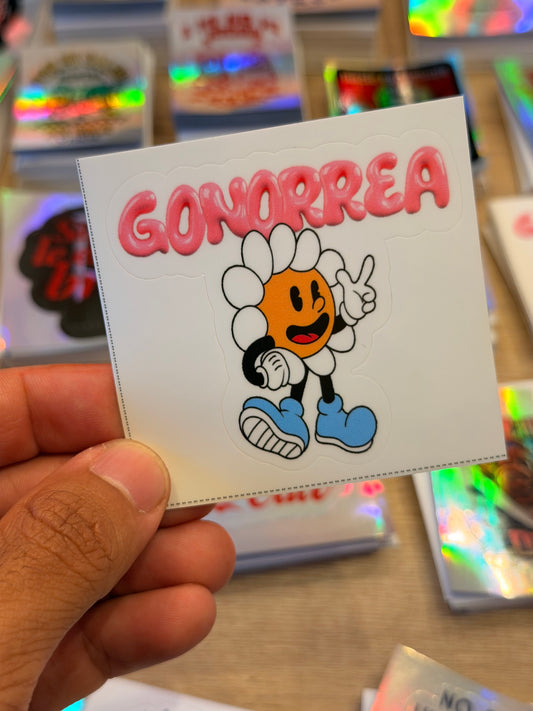 Sticker Gonorrea Flor