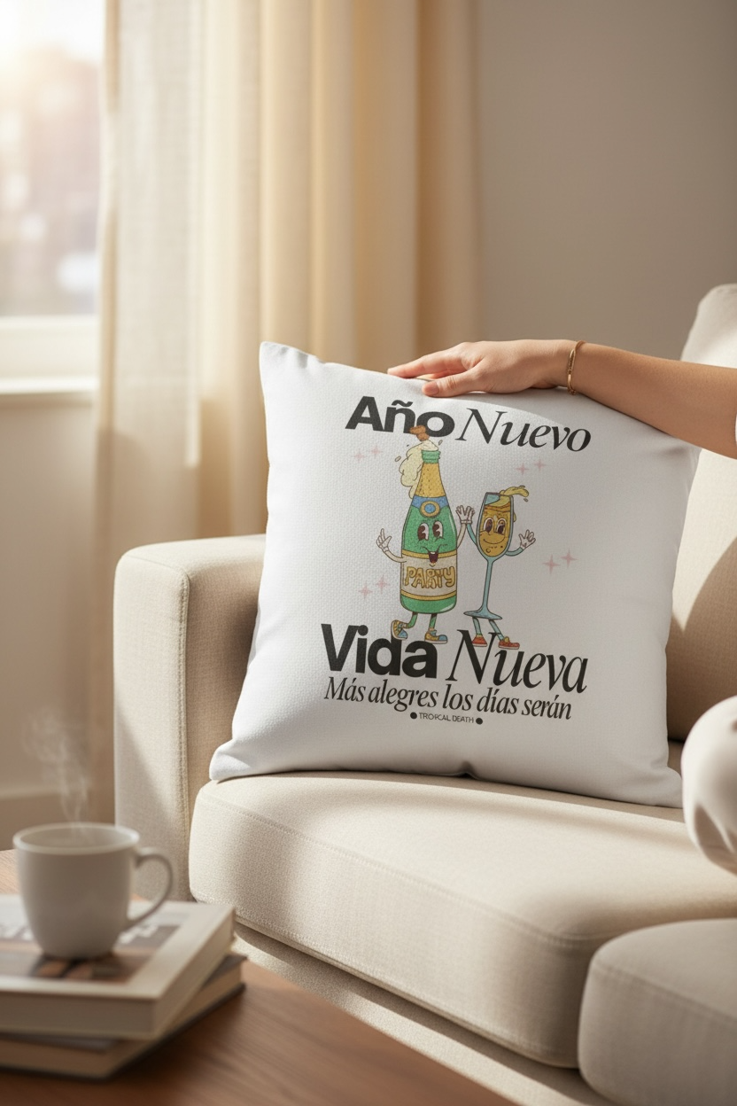 Cojín Año Nuevo Vida Nueva