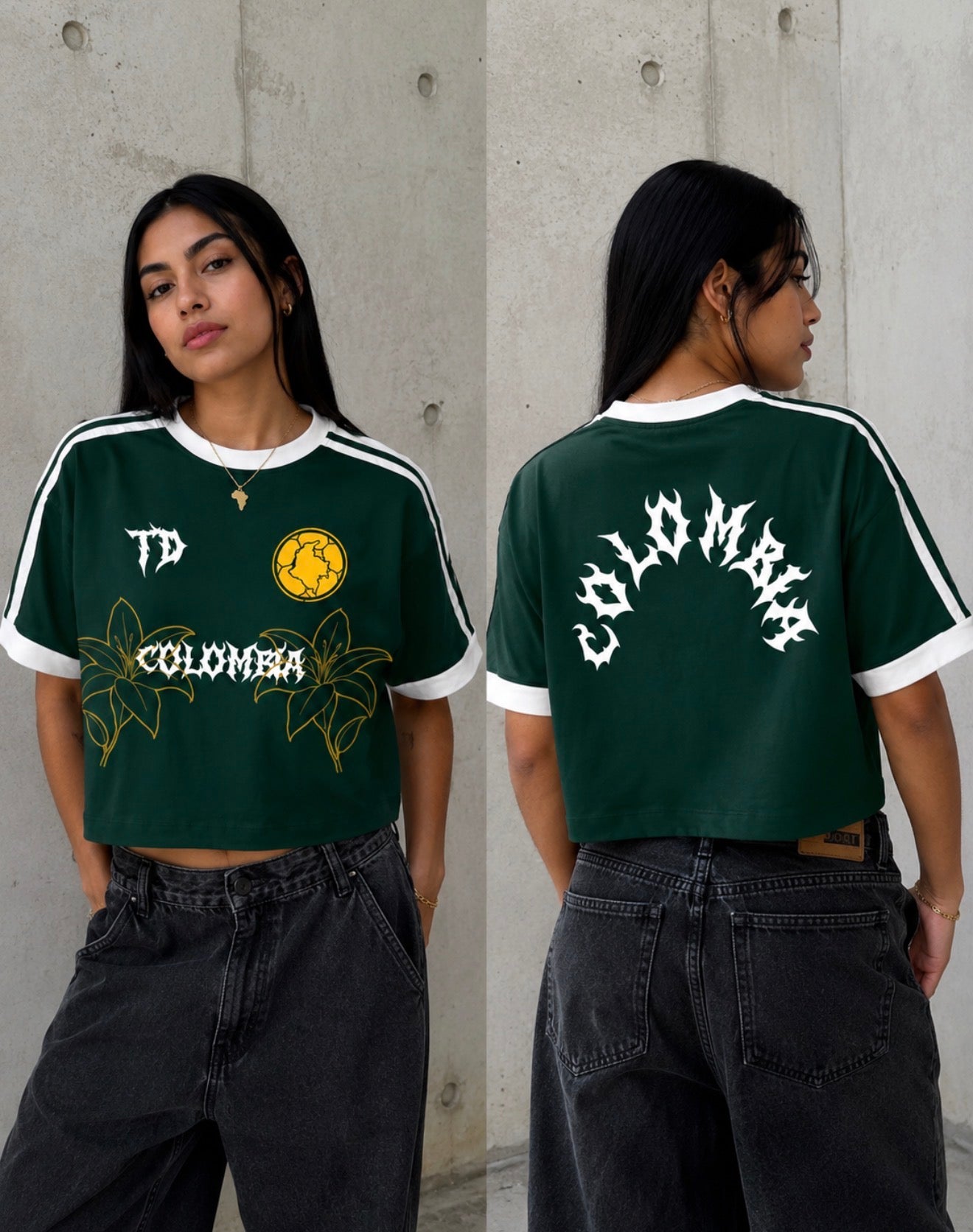 Camiseta Colombia Orquídea