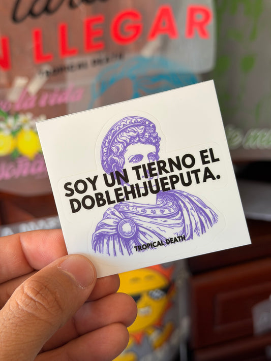 Sticker Soy Un Tierno El Doble HP