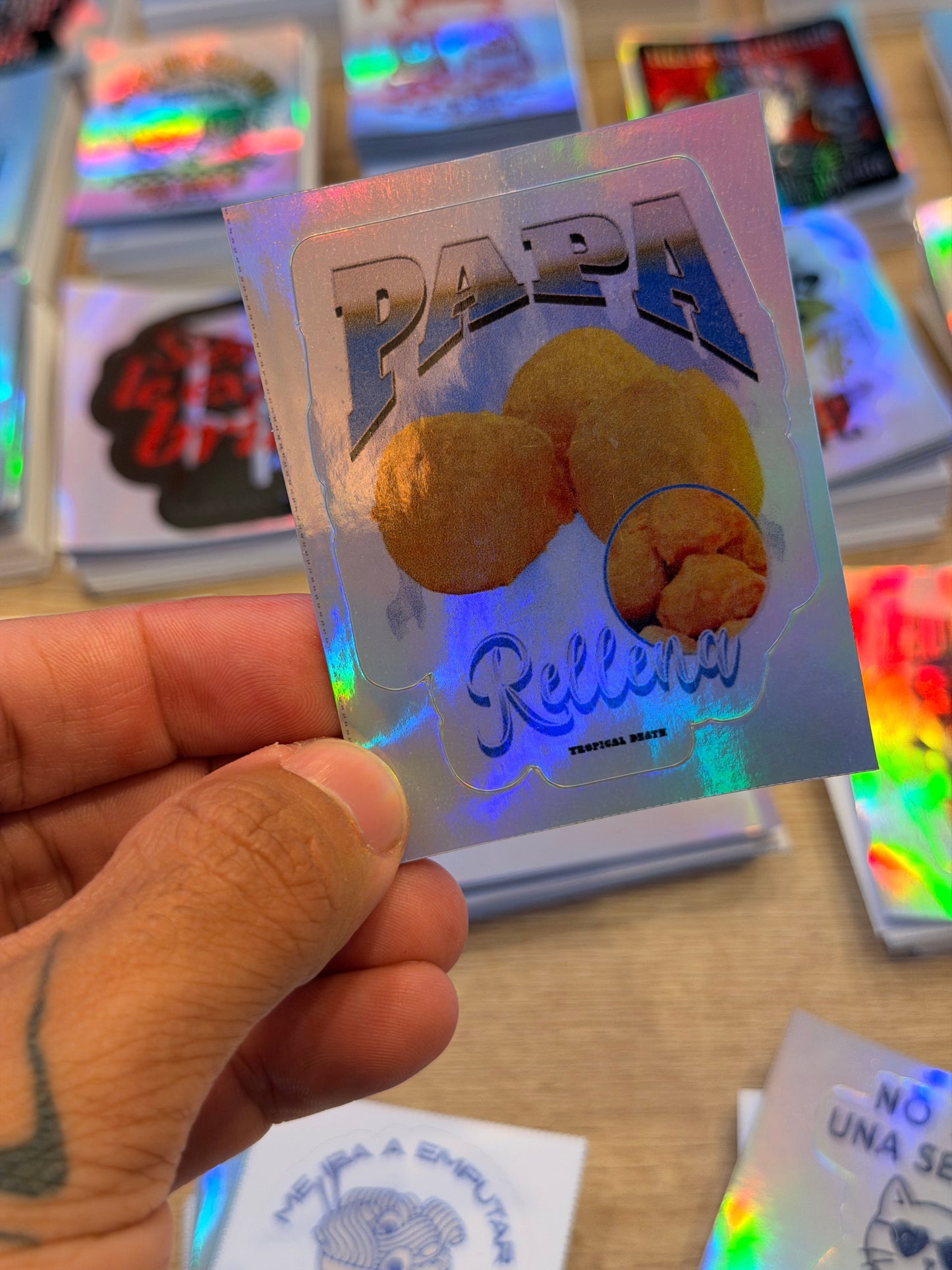 Sticker Papa Rellena