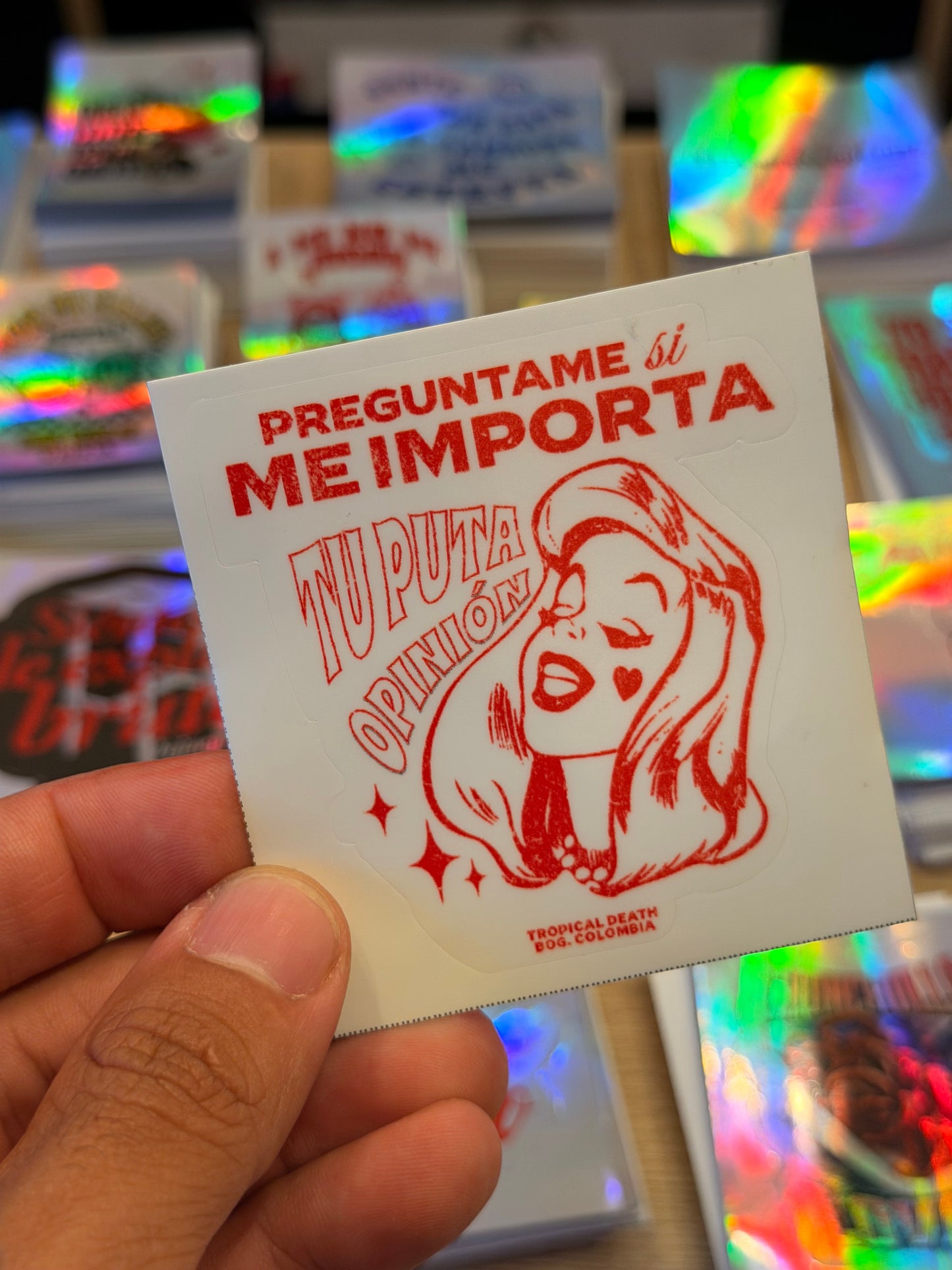 Sticker Pregúntame Si Me Importa Tu Puta Opinión